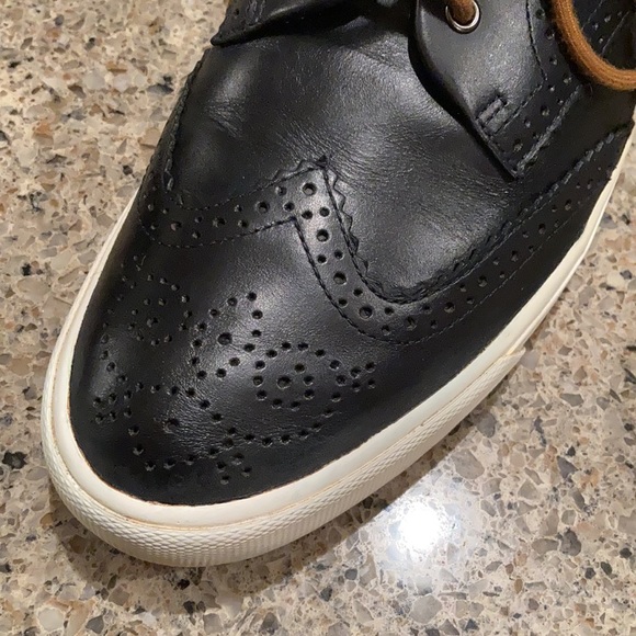 Size 10 Men’s Drake’s X Fred Perry Navy Blue Leather Oxford main image 12